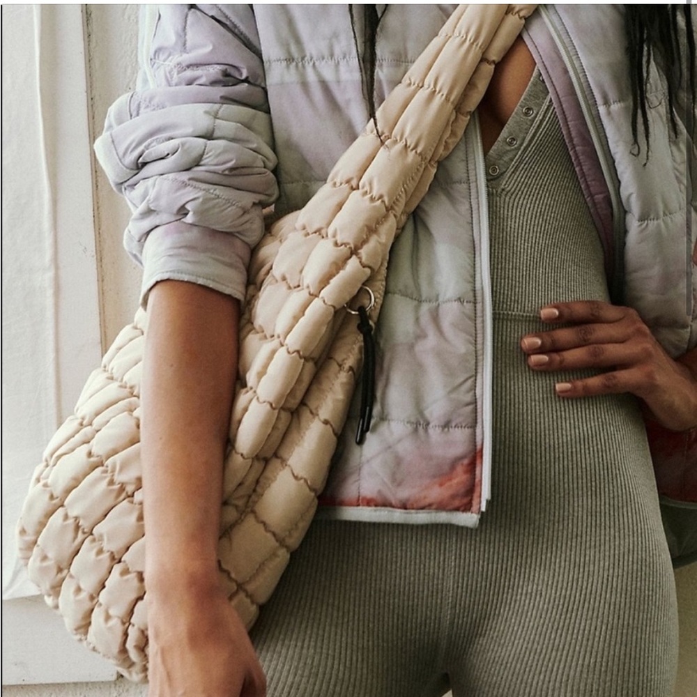 Free People Quilted Tan Bag - Picture 2 of 3